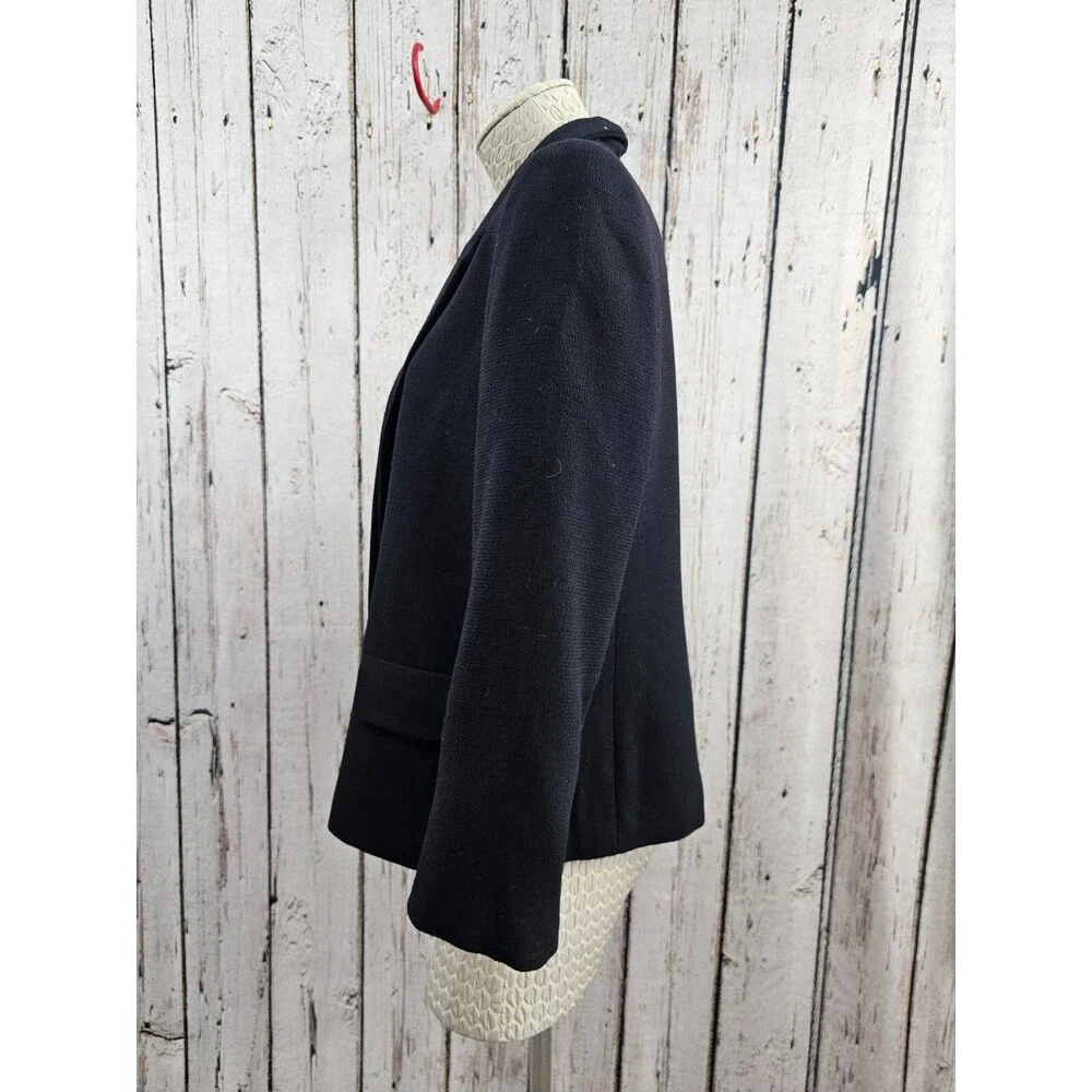 Lafayette 148 Womens 8 Responsible Wool Crepe Blazer Jacket Suit Career Coat EUC